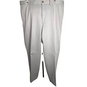 Lands End men’s dress pants size 38 traditional fit light gray flat front pocket